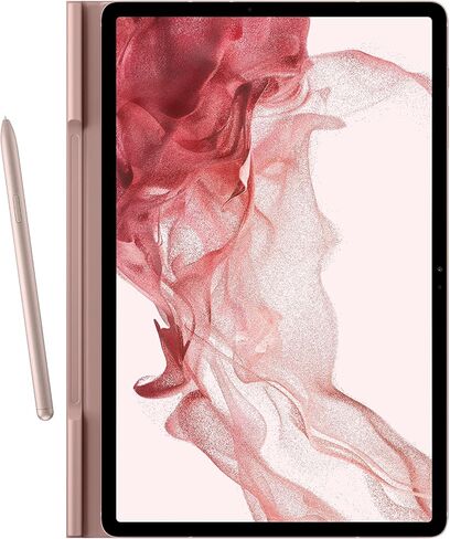 SAMSUNG Galaxy Tab S8 Book Cover, Protective Tablet Case w/ 2 Viewing Angles, Magnetic Design, S Pen Holder, Slim, Lightweight, US Version, Pink in Saudi Arabia