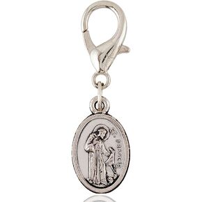 St. Francis/St. Anthony Collar Charm, Small Pendant for Dog Tags, God Protect My Pet Clip On Medal, 1 ½ Inches in Kuwait