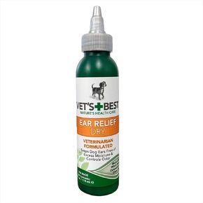 Vet's Best Dog Ear Cleaner Kit - Multi-Symptom Ear Relief - Wash & Dry Treatment - Alcohol-free