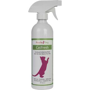 CatFresh Oatmeal Skin & Coat Spray Cleanses & Detangles, Soothes Irritations That Cause Excessive Licking, Chewing & Scratching, Moisturizes & Rejuvenates Skin, Neutralizes Odors & Removes Dander in Kuwait