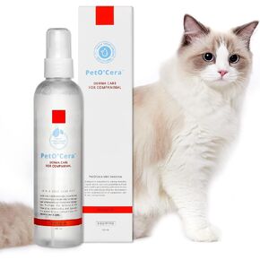 Breezytail PetO'Cera Mist - Ceramide Mist for Dogs & Cats | Hypoallergenic Skin & Coat Care Spray | Flaky, Dandruff Conditioning |Softens & Detangles Hair | 5.07oz in Kuwait