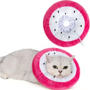 ANWA Adjustable Cat Cone Collar Soft, Cute Cat Recovery Collar, Cat Cones After Surgery for Kittens