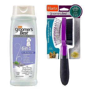 Groomer's Best Small Combo Brush for Cats and Small Dogs