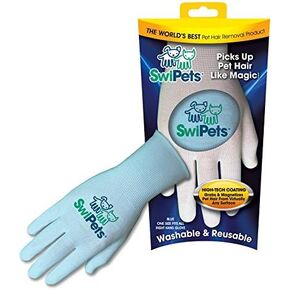SwiPets Pet Hair Cleaning Glove, Double Pack, White in Saudi Arabia