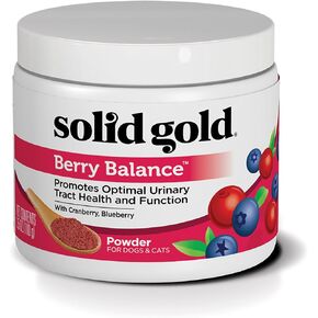 Solid Gold Cranberry Supplement for Dogs for Urinary Tract Health - UTI + Bladder + Kidney Support for Dogs of All Life Stages w/Antioxidants (3.5 Ounce Powder, Cranberry Flavor) in Saudi Arabia