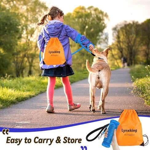 Check Cord Dog Leash Long Lead Obedience Recall Training Tracking Line 30ft in Saudi Arabia