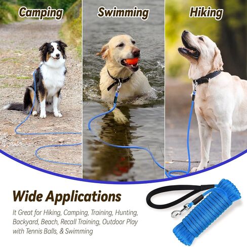 Check Cord Dog Leash Long Lead Obedience Recall Training Tracking Line 30ft in Saudi Arabia