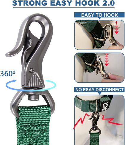 TSPRO 3-in-1 Heavy Duty Tactical Hands Free Dog Leash, Dual Padded Handles in Saudi Arabia
