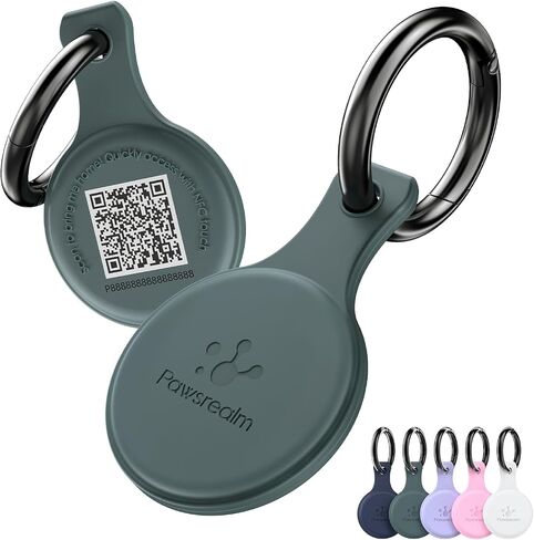 NFC & QR Code Pet ID Tag, Silicone Silent Dog Tag, Cat Name Tag, Personalized Customized Dog Tag, Modifiable Pet Online Profile, Instant Pet Location Alert Email, Anti-Lost Function in Saudi Arabia