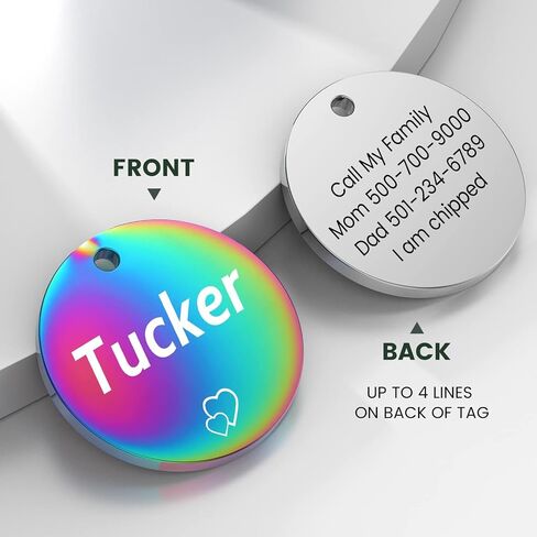 Dog Tags Personalized for Pets - YEHANTI Personalized Dog Tags with Lovely Icons, Durable Stainless Steel Pet ID Tags for Small Large Dogs Cats, Custom Dog Name Tags Engraved on Both Sides (Bone) in Saudi Arabia