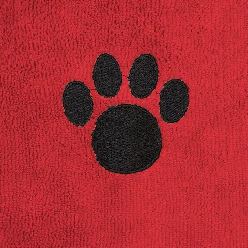 Bone Dry Pet Grooming, Embroidered Microfiber Towel Drying Collection, 15x30, Raspberry Sorbet in Saudi Arabia