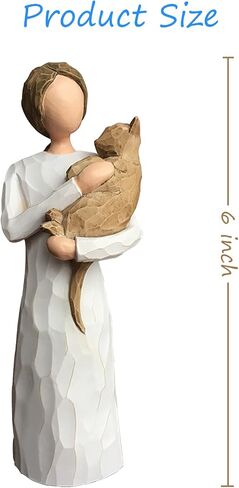 FRUMOASA Cat Angel Figurine 6" Loss of Cat Sympathy Memorial Gift Statue in Saudi Arabia