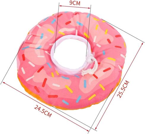 Cat Cone Collar Soft, Cat Recovery Collar Cute Cat Donut Adjustable Elizabethan Cone Cat Cones to Stop Licking Comfortable Lightweight Neck Cone for Cats Kittens After Surgery in Kuwait