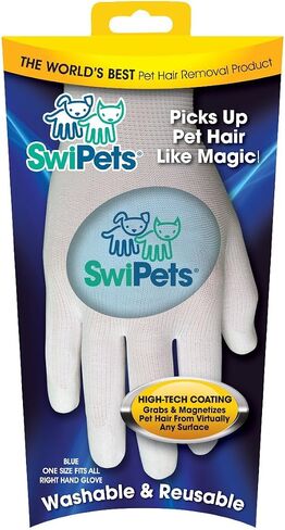 SwiPets Pet Hair Cleaning Glove, Double Pack, White in Saudi Arabia