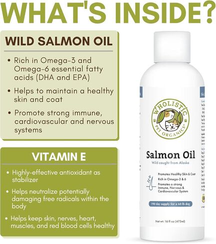 Wild Alaskan Salmon Oil for Dogs and Cats,16 oz in Kuwait