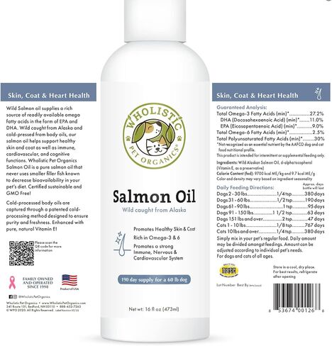 Wild Alaskan Salmon Oil for Dogs and Cats,16 oz in Kuwait