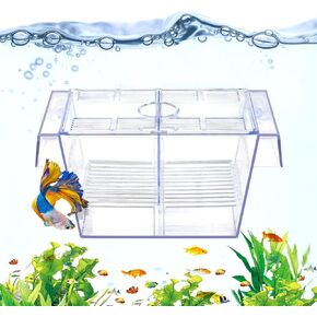 DaToo Fish Breeding Box Aquarium Holding Tank Transparent Fish Isolation Box Acclimation Hatchery Incubator Breeder Box for Baby Fish Betta Shrimp Clownfish Guppy in Saudi Arabia