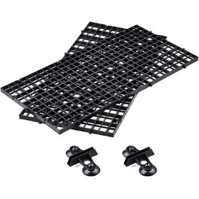 WEAVERBIRD 2 Pcs Aquarium Divider Tray Plastic Grid Divider Tray Egg Crate for Aquarium Fish Tank Bottom Isolation, Black in Kuwait