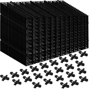 18Pcs Aquarium Fish Tank Divider Plastic Egg Crate Aquarium Filter Bottom Tray Grid Isolation Board Partition Net Pane Separator for Mixed Breeding Light Diffuser 24Pcs Sucker Clips Suction Cups,Black in Saudi Arabia