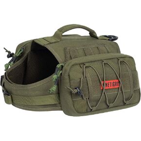OneTigris Dog Backpack for Medium & Large Dogs, Mammoth Nylon Dog Pack Tactical Backpack Harness with Side Pockets for Hiking Walking Training Running in Saudi Arabia