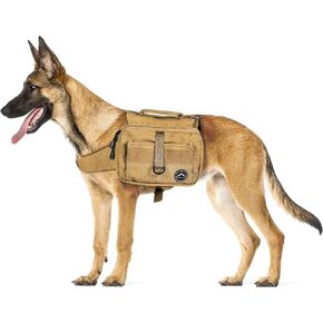 Himal Outdoors Dog Backpack & Saddle Bag, Hiking Backpack for Large Dogs with Side Pockets & Adjustable Strap