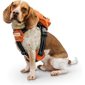 Balbari Dog Backpack Harness (Orange, Medium) in Kuwait