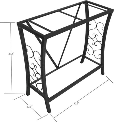 29 Gallon Metal Aquarium Stand, 30.3" L x 12.5" W, Black in Kuwait