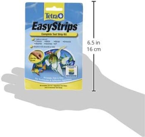 مجموعة Tetra EasyStrips الكاملة المكونة من 25 شريط اختبار 6 في 1 و25 شريط اختبار الأمونيا in Kuwait