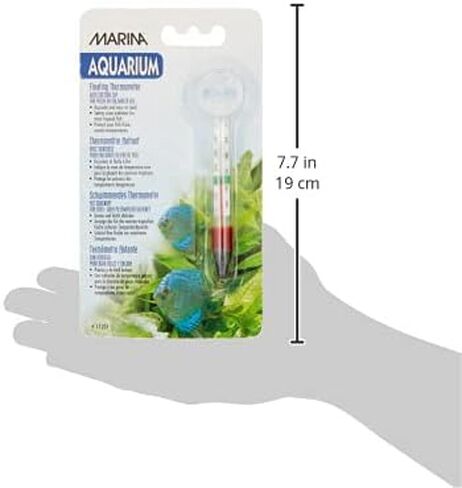 Marina Floating Thermometer for Betta Fish Tank with Suction Cup, Aquarium Thermometer, 11201A1 in Saudi Arabia