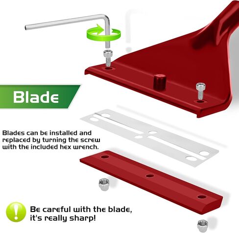 16.5’’ Professional Algae Scraper, Aquarium Blade Cleaner with 10 Pcs Replaceable Blades Stubborn Algae, Suitable for Water Tank Size Under 28 Gallons in Saudi Arabia