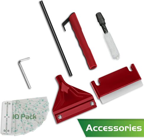 16.5’’ Professional Algae Scraper, Aquarium Blade Cleaner with 10 Pcs Replaceable Blades Stubborn Algae, Suitable for Water Tank Size Under 28 Gallons in Saudi Arabia