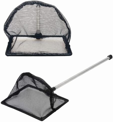 1Pcs Fish Tank Net Aquarium Net Aquarium Fish Net Shrimp Net Small Pond Net with Stainless Telescopic Long Handle for Fish Tank in Saudi Arabia