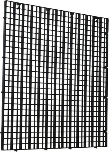 Aquarium Fish Tank Bottom Isolation 4 Pcs, Plastic Egg Crate Grid Divider Tray Egg (L 4pcs Black) in Saudi Arabia