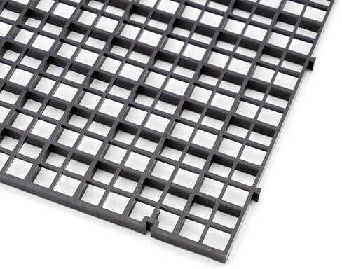 Aquarium Fish Tank Bottom Isolation 4 Pcs, Plastic Egg Crate Grid Divider Tray Egg (L 4pcs Black) in Saudi Arabia