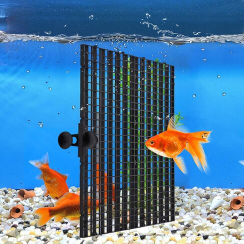 WEAVERBIRD 2 Pcs Aquarium Divider Tray Plastic Grid Divider Tray Egg Crate for Aquarium Fish Tank Bottom Isolation, Black in Kuwait