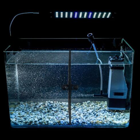 18Pcs Aquarium Fish Tank Divider Plastic Egg Crate Aquarium Filter Bottom Tray Grid Isolation Board Partition Net Pane Separator for Mixed Breeding Light Diffuser 24Pcs Sucker Clips Suction Cups,Black in Kuwait