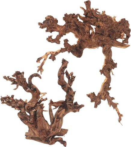 PINVNBY Natural Driftwood for Aquarium Decor Fish Tank Decorations Reptile Decor Driftwood Decor, 3 Pieces 7"-13" Assorted Driftwood Branch in Kuwait