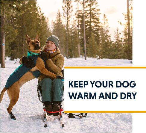 Ruffwear, Vert Dog Winter Jacket, Waterproof & Insulated Coat for Cold Weather, Mineral Yellow, Large in Saudi Arabia