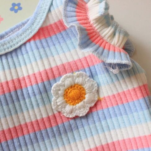 Dog Rainbow Stripe Dress Dog Summer Dress Cat Dress Outfits Soft Breathable Dog Cotton outfits and dog clothes for Small Medium Large X-Large XX-Large Dog Girls Puppy Lightweight Pet dresses in Saudi Arabia