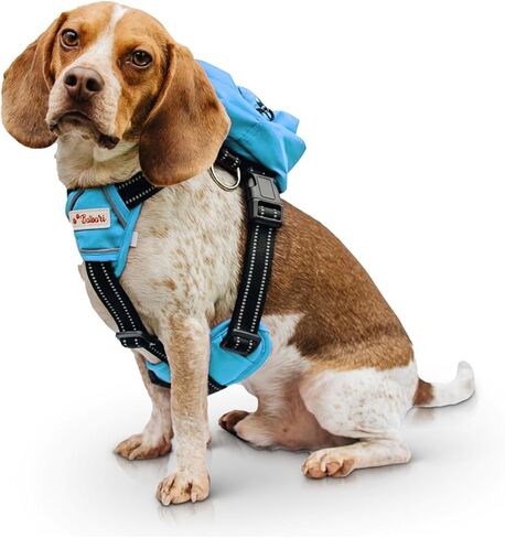 Balbari Dog Backpack Harness (Sky Blue, Medium) (Sky Blue, Medium) in Kuwait