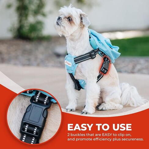 Balbari Dog Backpack Harness (Sky Blue, Large) (Sky Blue, Large) in Kuwait