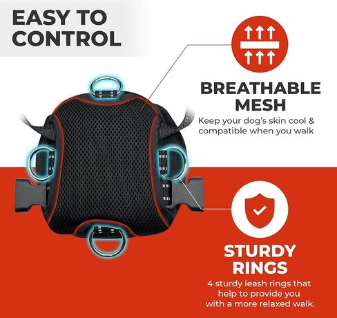 Balbari Dog Backpack Harness (Sky Blue, Large) (Sky Blue, Large) in Kuwait