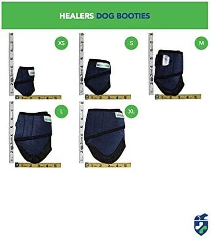 حذاء طبي للكلاب من Healers Petcare، وحدة واحدة - أزرق، مقاس XL in Kuwait