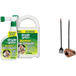 Simple Green Outdoor Odor Eliminator for Pets, Dogs, Ideal for Artificial Grass & Patio (32 oz Hose End Sprayer & 1 Gallon Refill) in Saudi Arabia