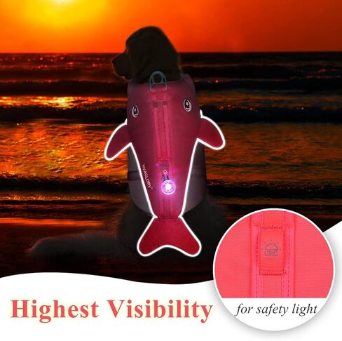 VIVAGLORY سترة نجاة للكلاب، سترة نجاة للكلاب للسباحة وركوب القوارب، نمط رياضي، أزرق، صغير in Kuwait