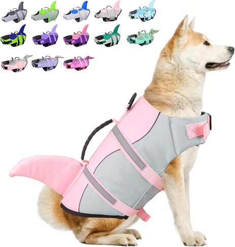 Bess Bridal Dog Life Jacket - Shark Safety Vest for Swimming & Boating in Kuwait
