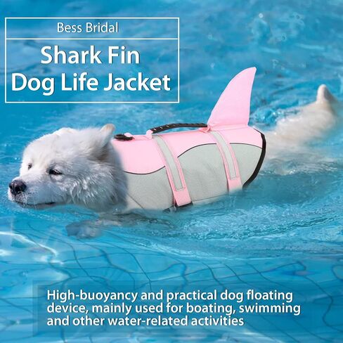 Bess Bridal Dog Life Jacket - Shark Safety Vest for Swimming & Boating in Kuwait