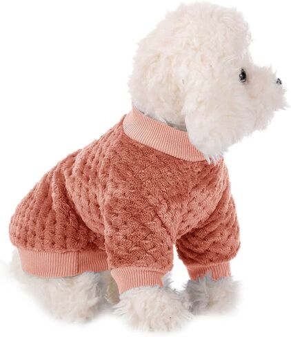 Dog Sweater, 2 or 3 Pack Dog Sweaters for Small Medium Dogs or Cat, Warm Soft Flannel Pet Clothes for Dogs Girl or Boy, Dog Shirt Coat Jacket (XX-Small, Grey+Navy+Sky Blue) in Kuwait