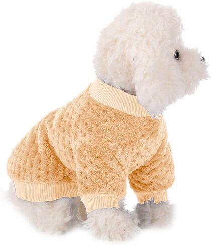 Dog Sweater, 2 or 3 Pack Dog Sweaters for Small Medium Dogs or Cat, Warm Soft Flannel Pet Clothes for Dogs Girl or Boy, Dog Shirt Coat Jacket (XX-Small, Grey+Navy+Sky Blue) in Kuwait