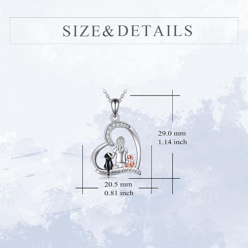 YFN Dog Pendant Necklace for Women Girls 925 Sterling Silver Pet Animal Memorial Jewelry Gifts for Dog Lovers in Saudi Arabia